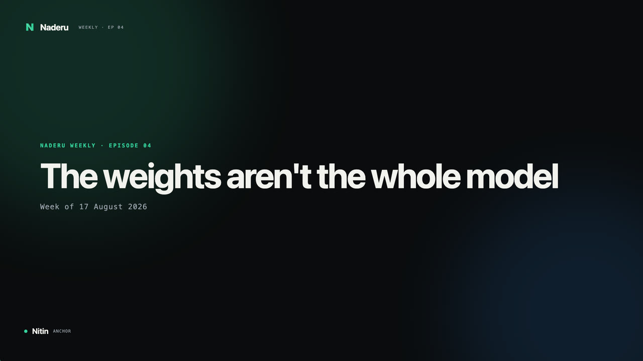 The weights aren't the whole model